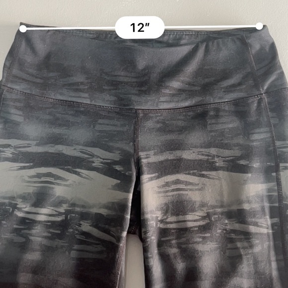 Athleta Women’s Charcoal Grey Multi Flare‎ Chaturanga Leggings   Sz S - Picture 8 of 9